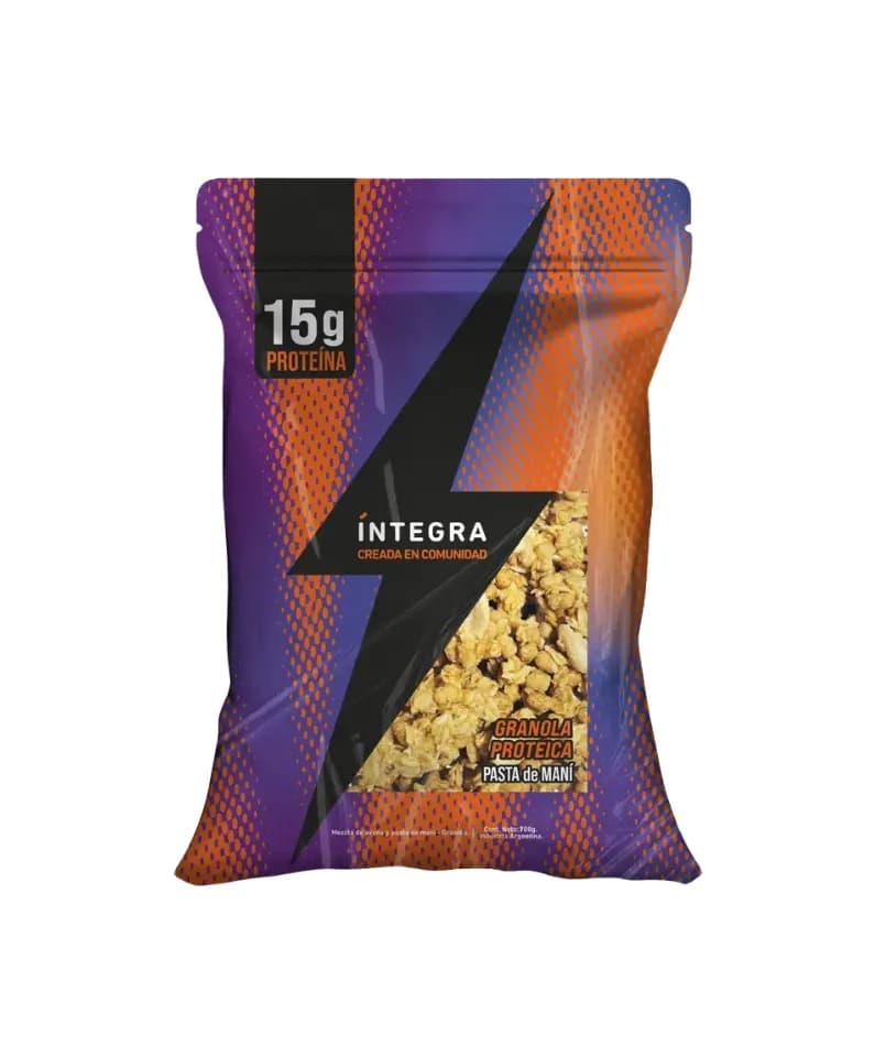 Granola proteica pasta de maní Integra