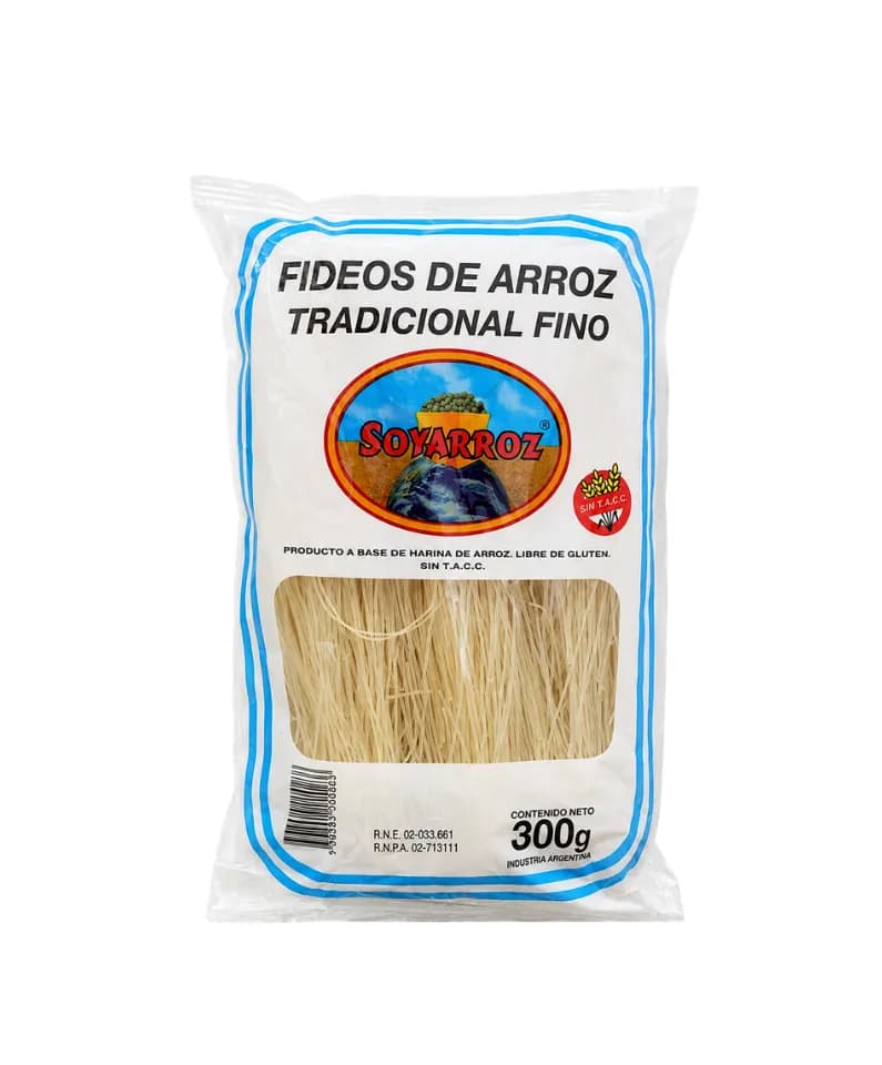 Fideos de arroz tradicional Soyarroz cabello de angel