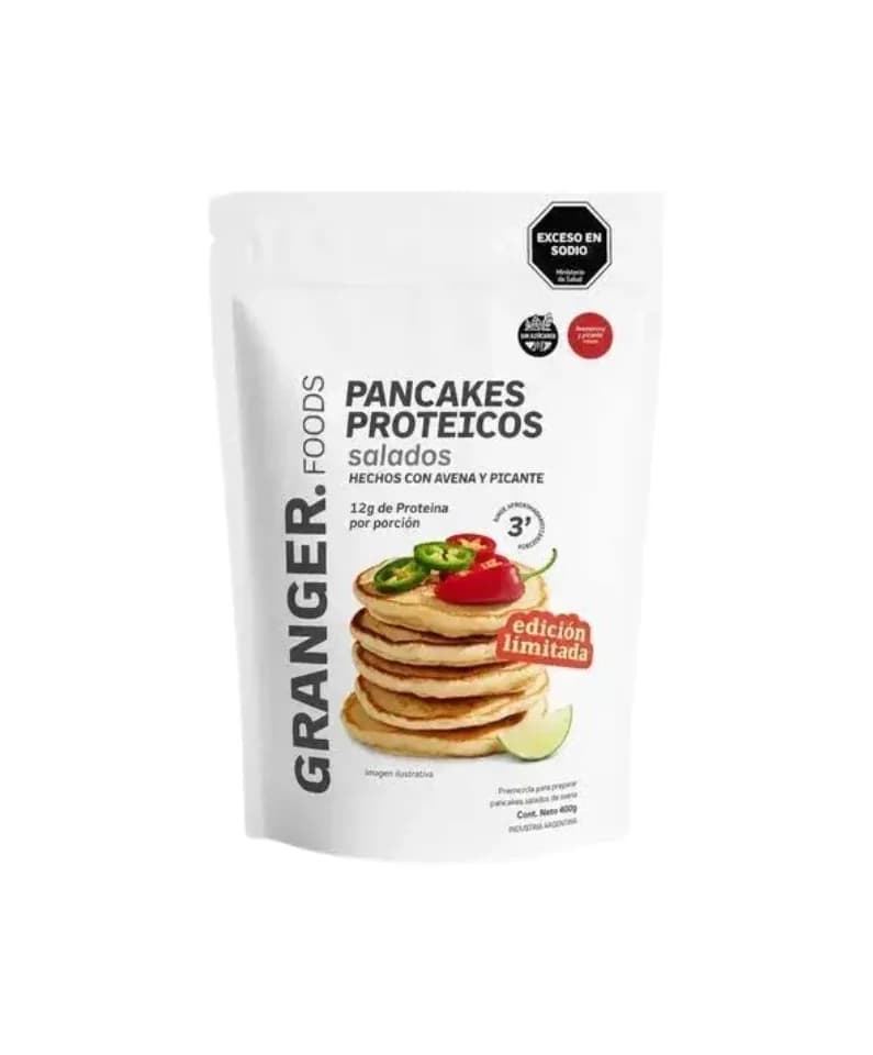 Pancakes proteicos jalapeño y limon Granger