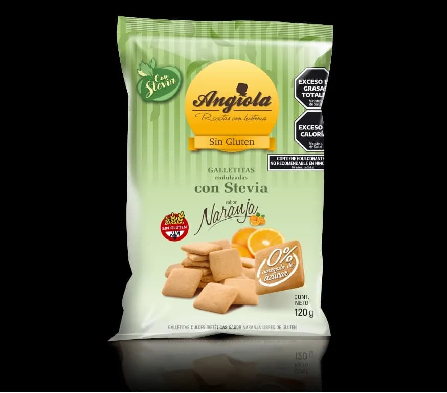 Galleta sin azucar de naranja Angiola