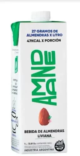 Leche de almendra liviana Amande