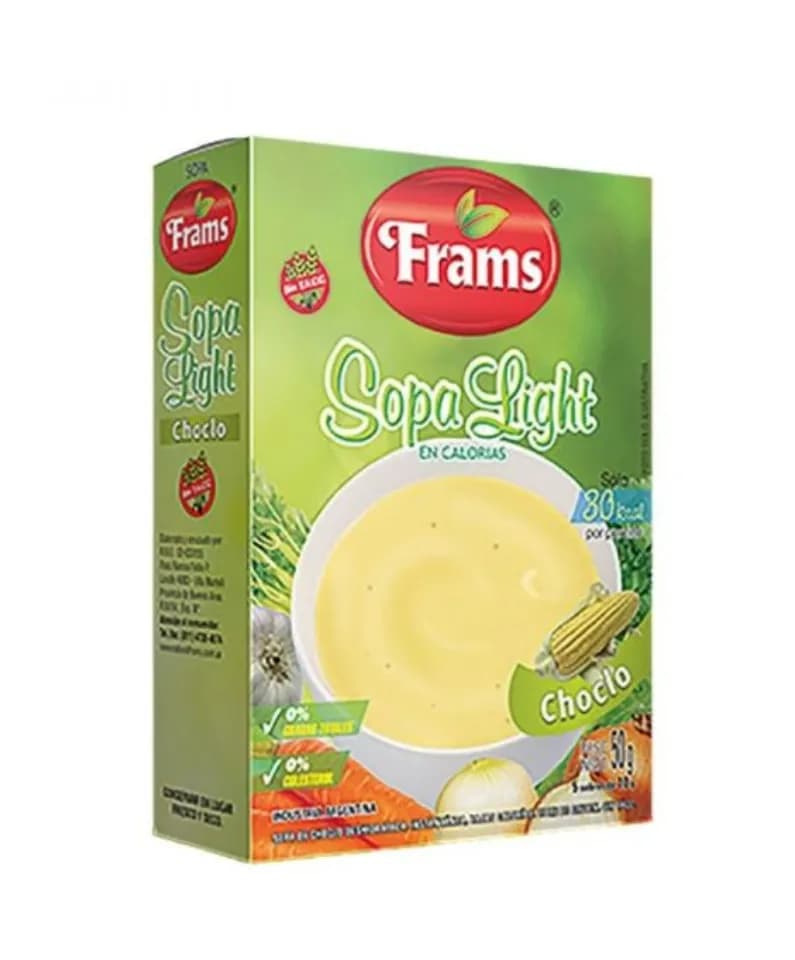 Sopa light Frams choclo sin tacc