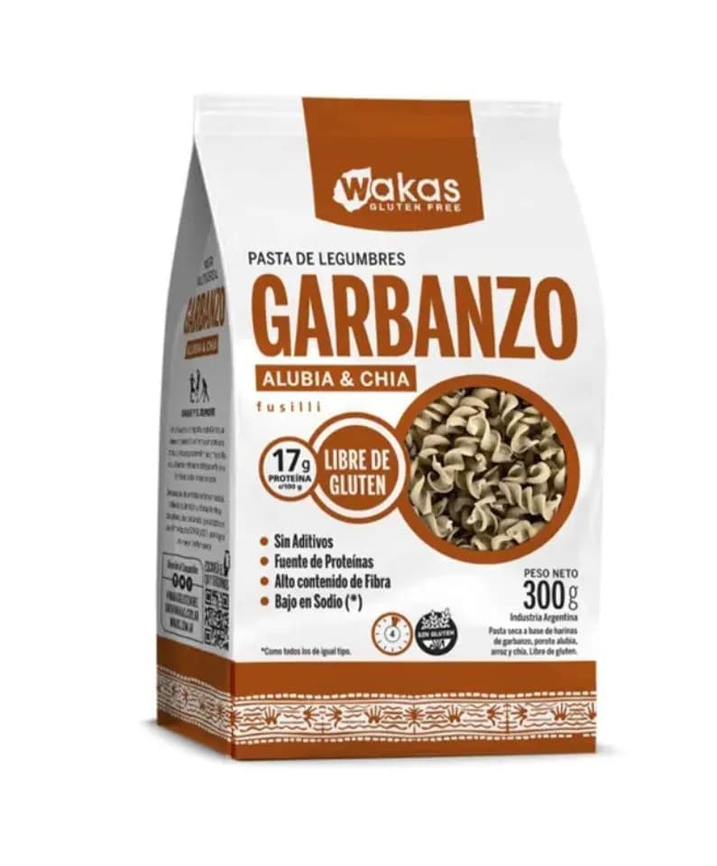 Fideos de garbanzo y alubia sin tacc