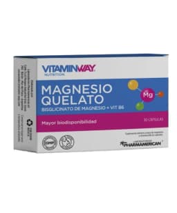 Magnesio quelato cápsulas Vitaminway