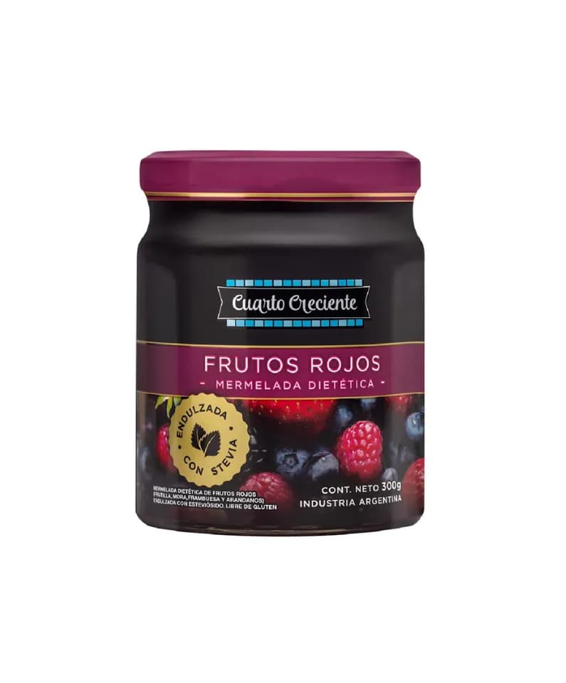 Mermelada de frutos rojos con Stevia