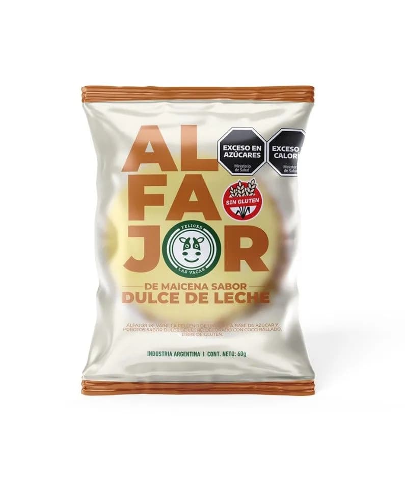 Alfajor de maicena sin tacc12ux60g felic es Las Vacas