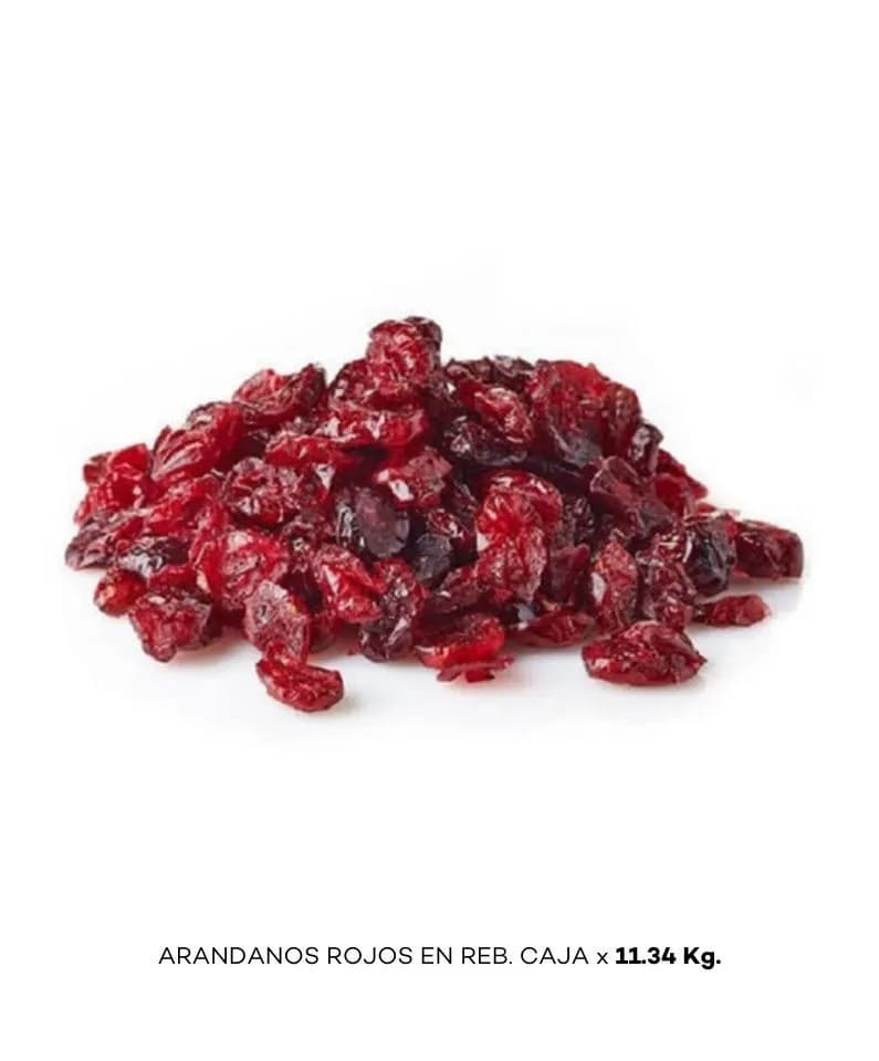 Arandanos rojos en reb