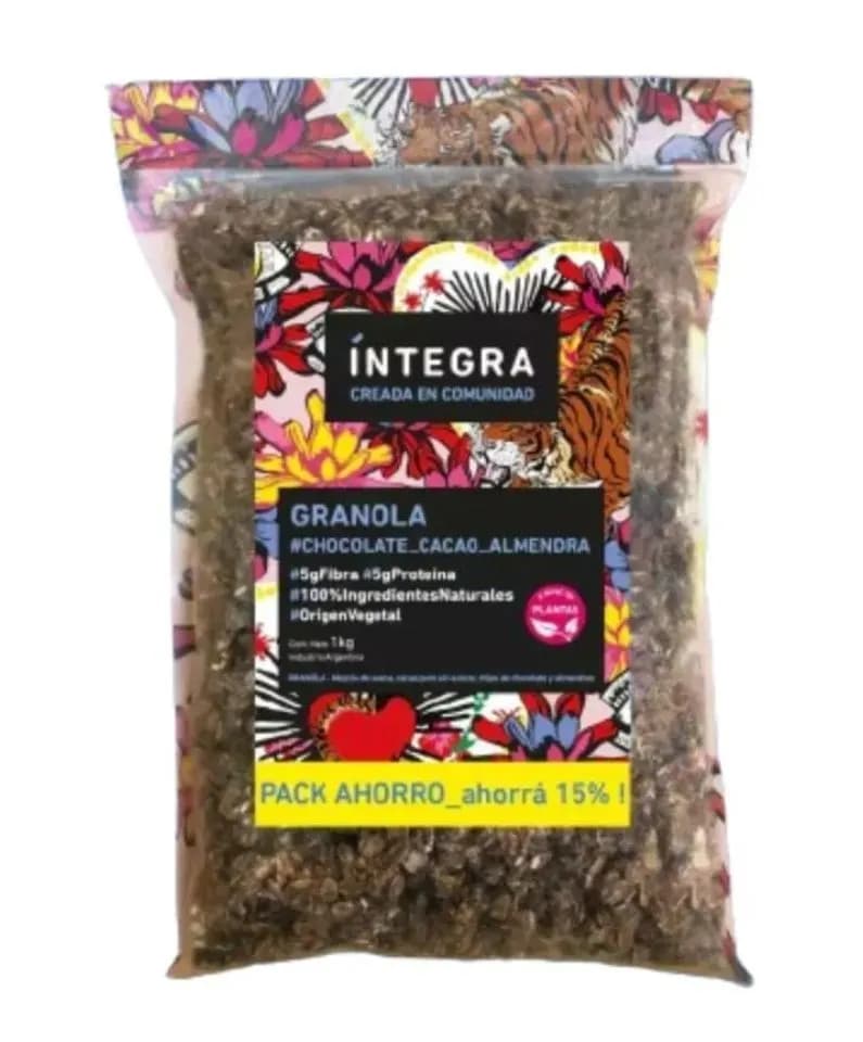 Granola chocolate cacao almex1kg Integra