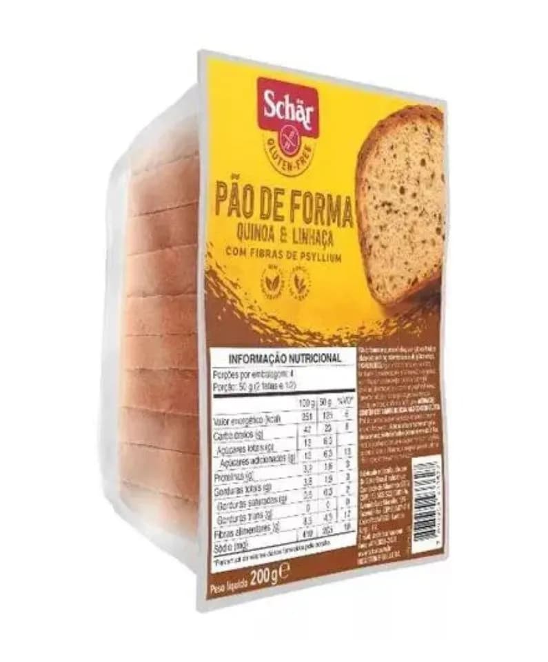 Pan pao quinoa e linhaca Schar