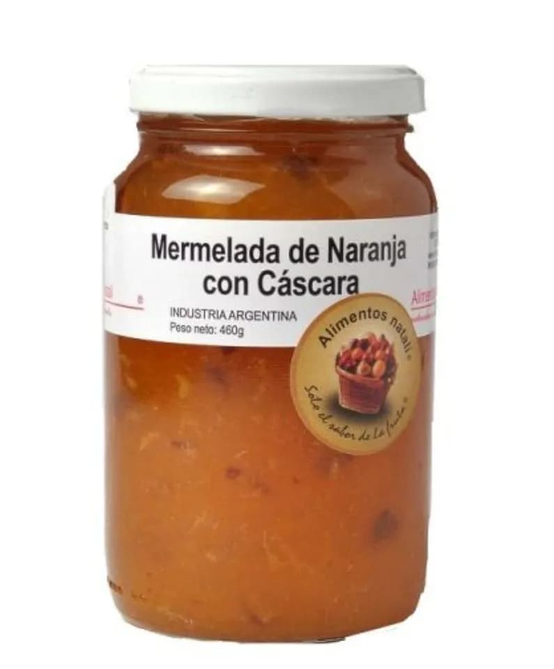 Mermelada de naranja con casc. nata