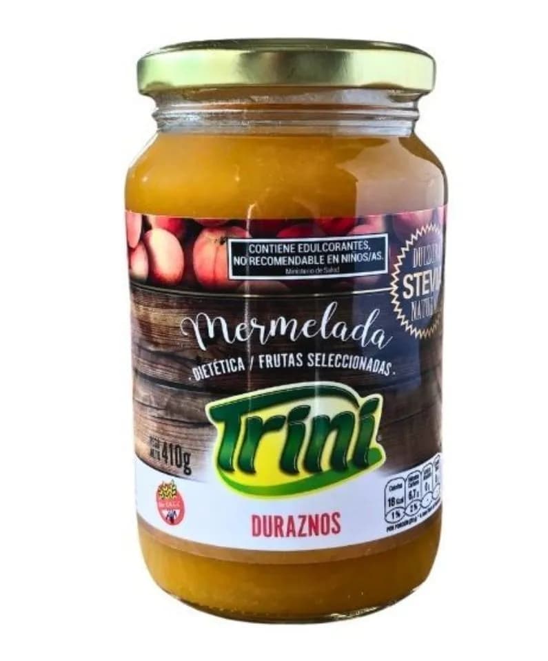 Mermelada de durazno con Stevia Trini