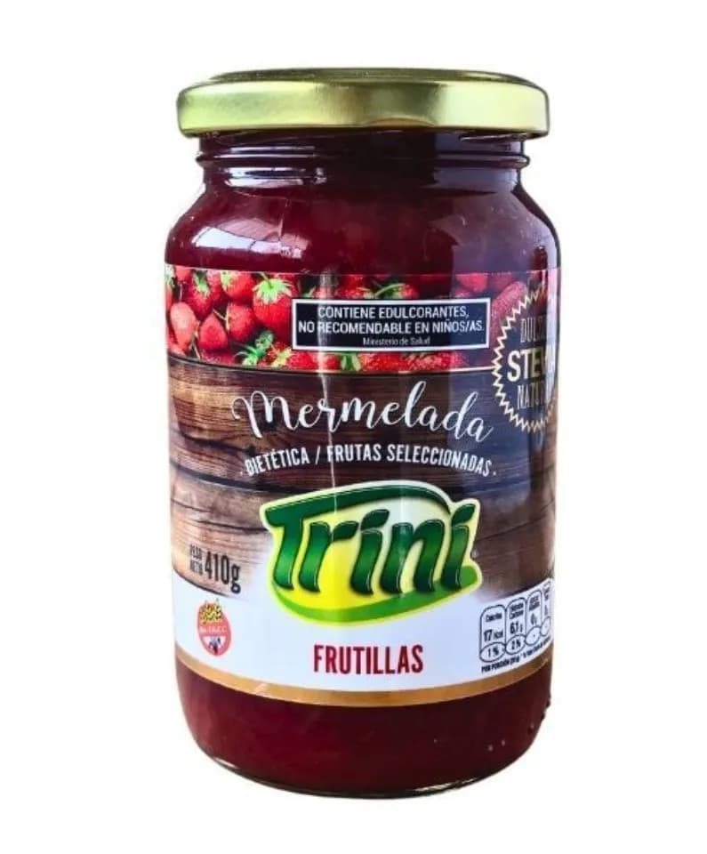 Mermelada de frutilla con Stevia trin