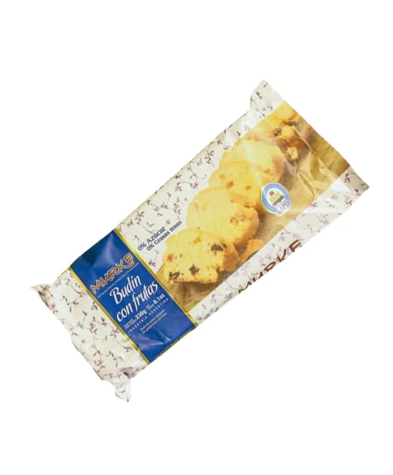 Budin sin azucar con frutas Murke
