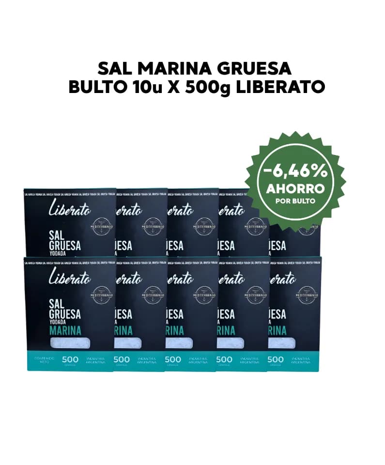 Sal marina gruesa bulto libe