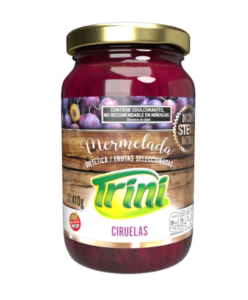 Mermelada de ciruela con Stevia Trini
