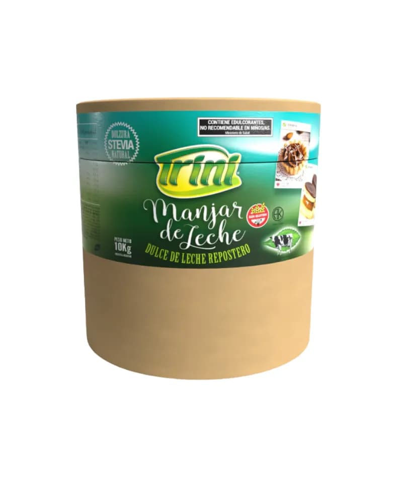 Dulce de leche manjar con Stevia tri