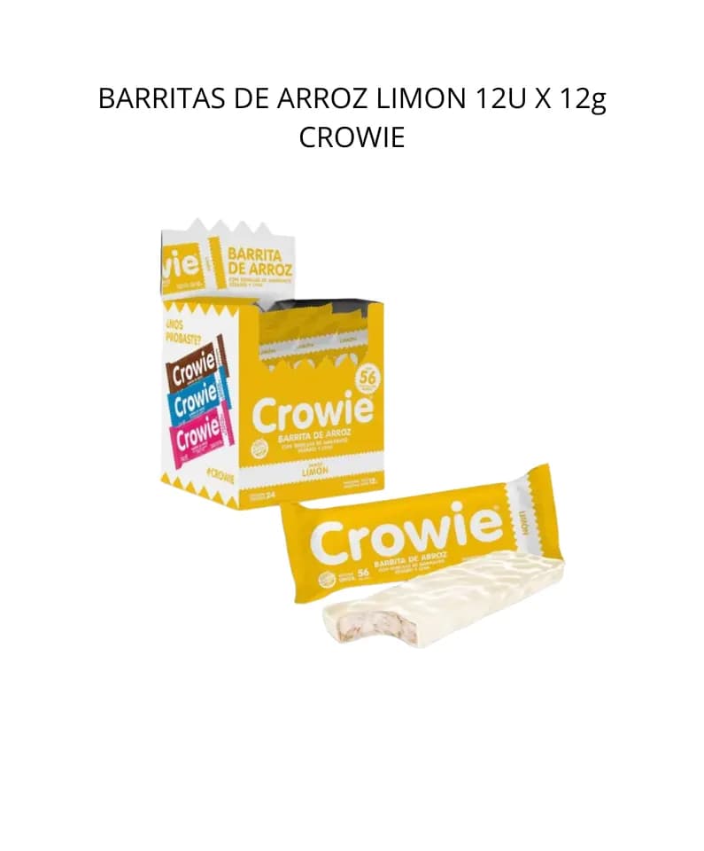 Barritas de arroz limon Crowie