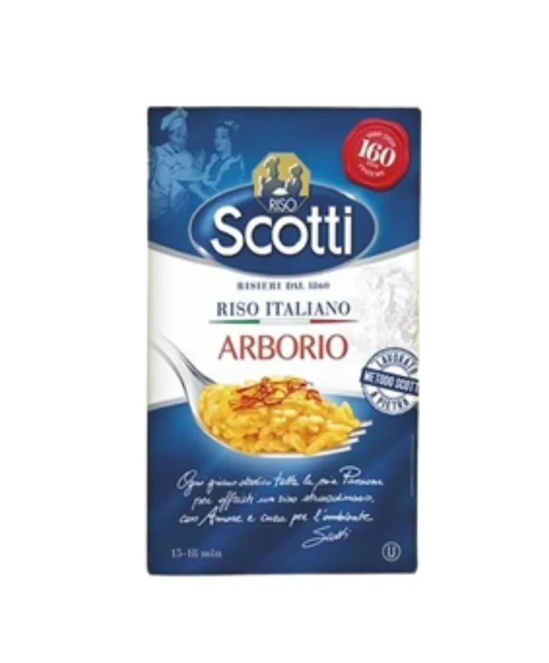 Arroz arborio de italia scotti de origen