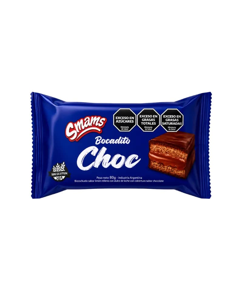 Bocadito con chocolate Smams