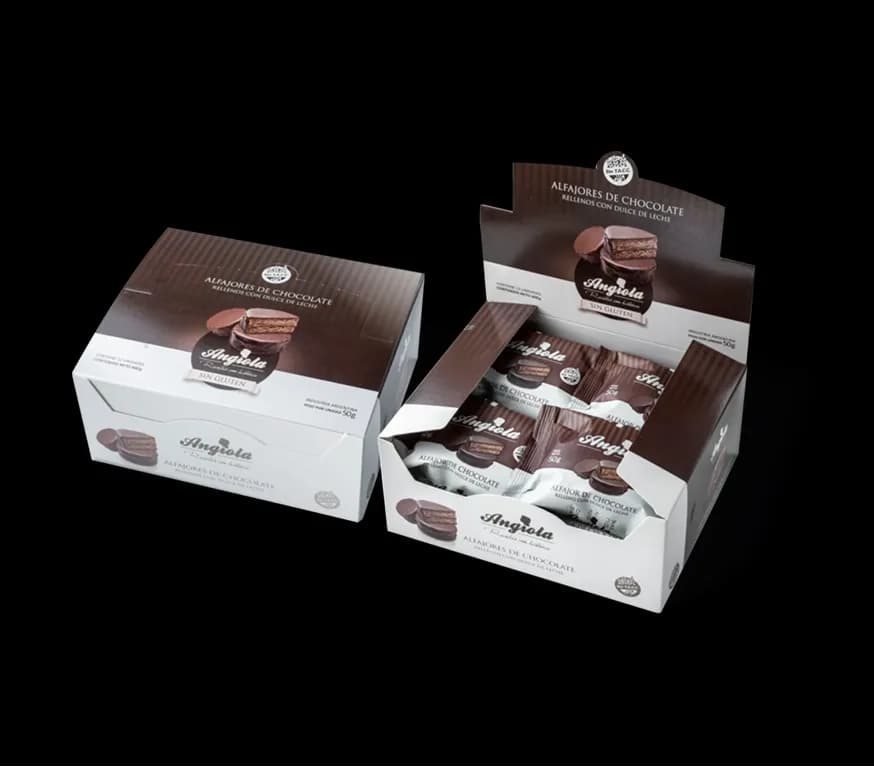 Alfajores de choco con dulce de leche Angiola