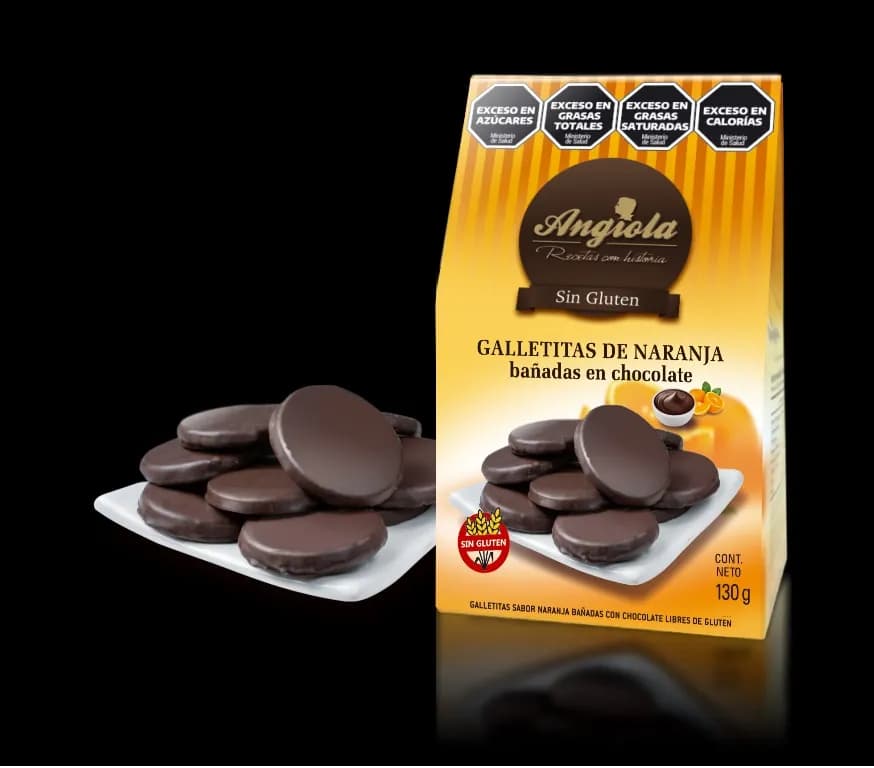 Galleta de naranja bañada Angiola